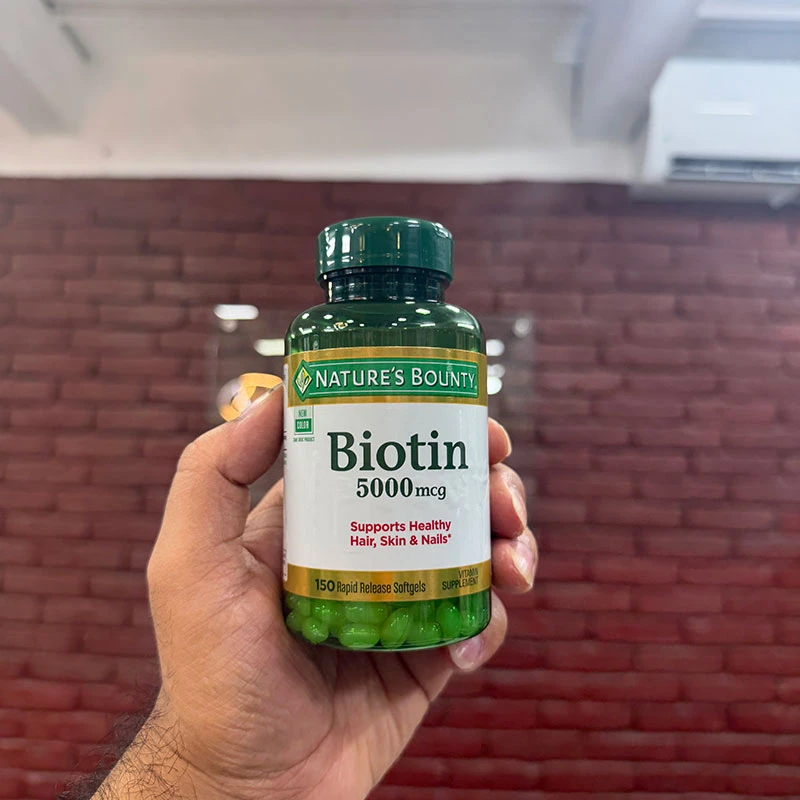 Nature’s Bounty Biotin 10000 mcg – 120 Softgels