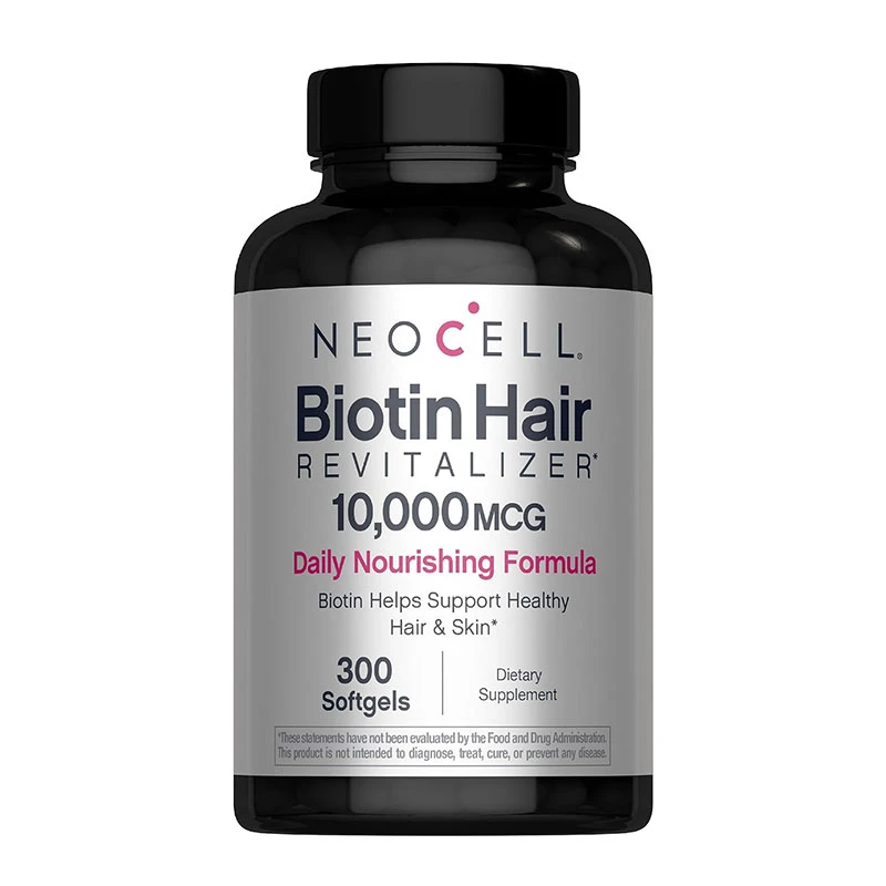 NeoCell Biotin Hair Revitalizer 10000 mcg – 300 Softgels