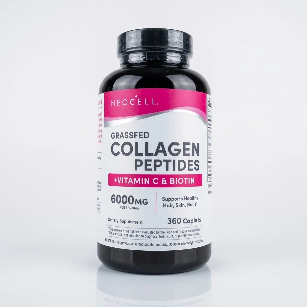 NeoCell Grassfed Collagen Peptides + C & Biotin 360 Tablets