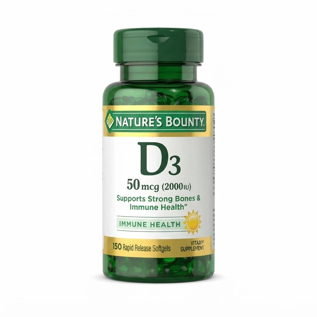 Nature’s Bounty D3 50mcg 2000 IU – 150 Softgels