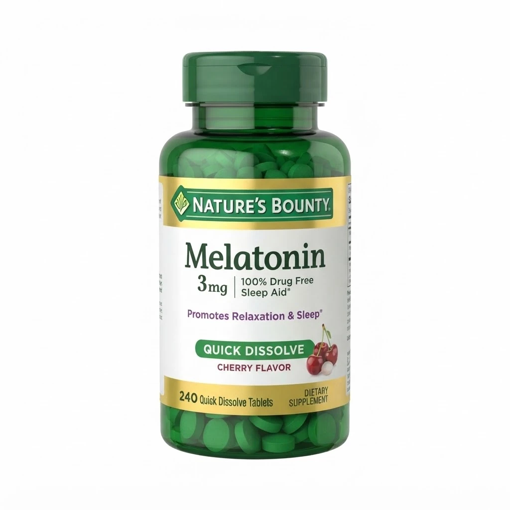 Nature’s Bounty Melatonin Sleep Aid 3mg Quick Dissolve – 240 Tablets