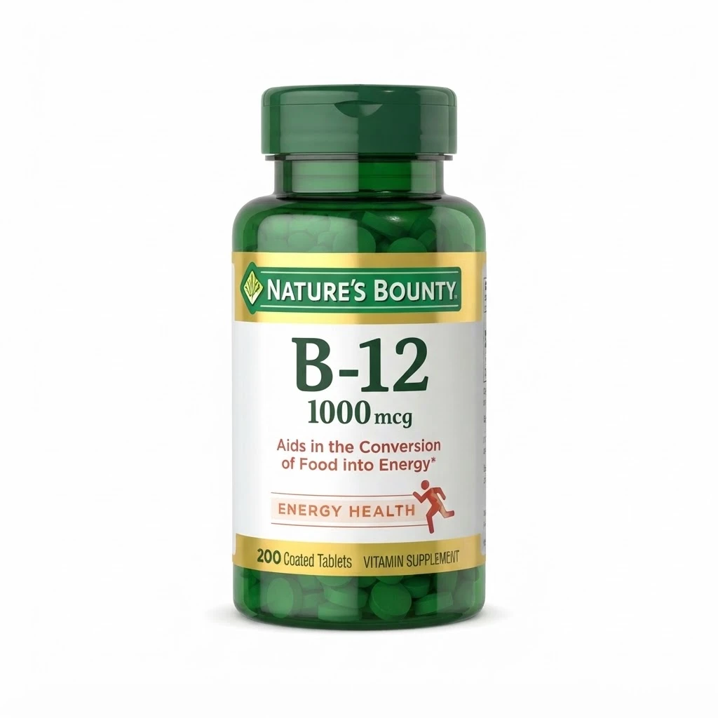 Nature’s Bounty Vitamin B-12 1000mcg – 200 Tablets