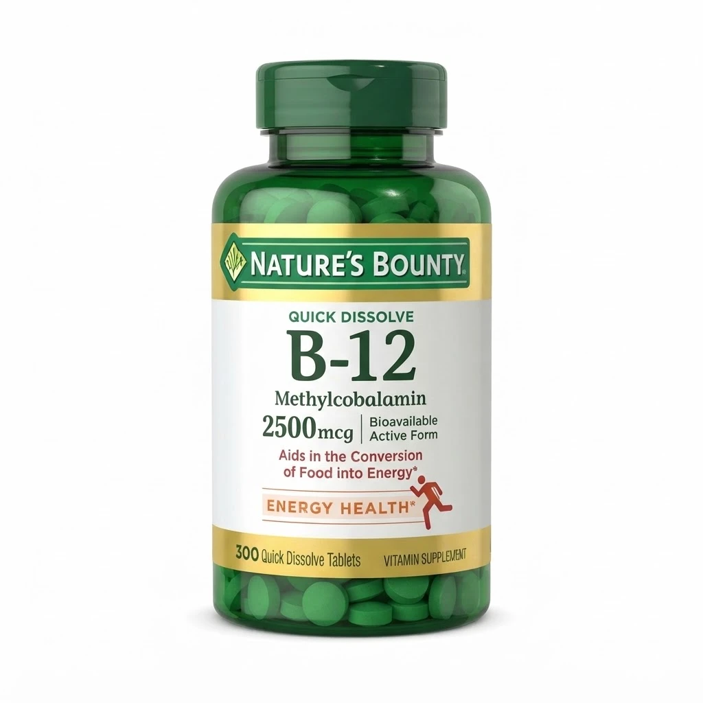 Nature’s Bounty Vitamin B-12 2500mcg – 300 Tablets