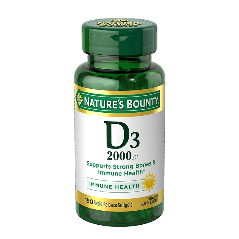 Nature’s Bounty Vitamin D3 50mcg 2000 IU – 150 Softgels
