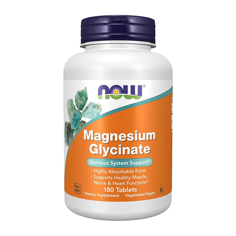 Now Foods Magnesium Glycinate – 180 Capsules