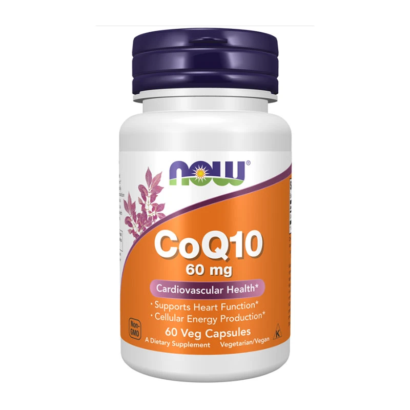 NOW Supplements CoQ10 60mg – 60 Capsules