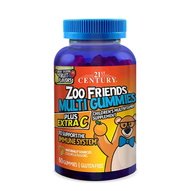 21st Century Zoo Friends Multi Gummies – 60 Count