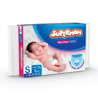 Supermom Baby Diaper- Small (3-8) kg 5 Pcs