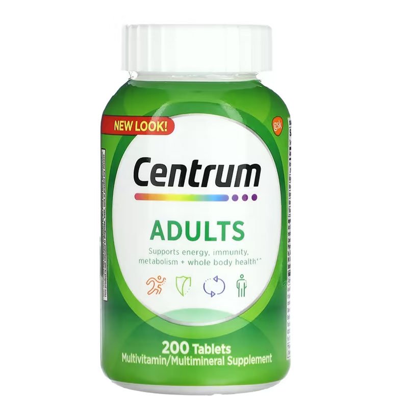 Centrum Adult Multivitamin/Multimineral Supplement – 200 Tablets