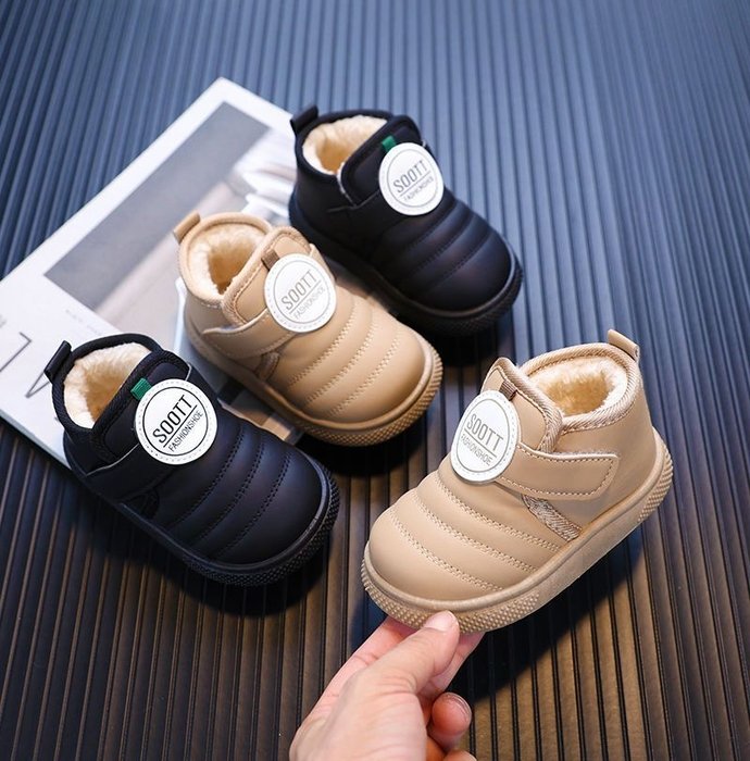 Toddler Boots Shoes Infant Kids Snow Boots Children Baby Plush Walkfas hion Boots