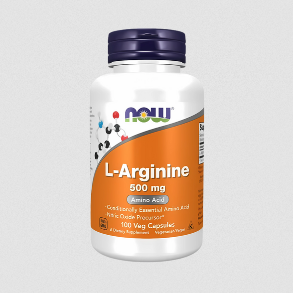 Now L-Arginine 500mg 100 Veg Caps