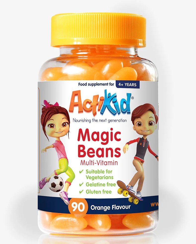 ActiKid® Magic Beans Multi-Vitamin Orange 90