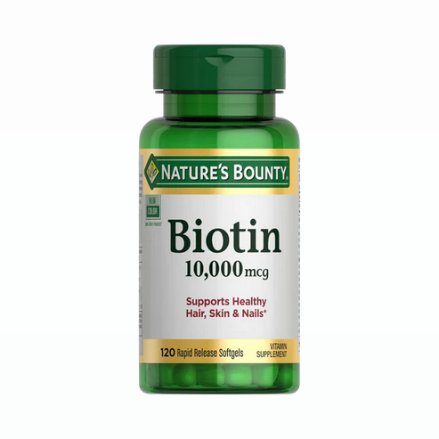 Nature’s Bounty Biotin (10,000 mcg) – 120, softgels